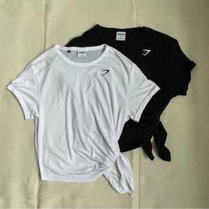 Gymshark Tie Up Tees Bundle (2)